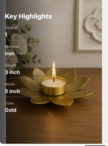 Stylish Glass <b>Tea</b> Light Holder Eco-Friendly Handmade Home Decor for Living Room Tabletop Display Wedding Valentine's Day - Product Image 3