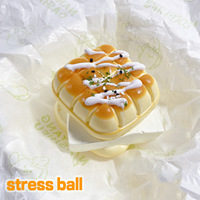 Jouet Squishy Gaufre et Pain Ananas Réaliste en Silicone Alimentaire Fait Main à Rebond Lent Anti-Stress pour l'Anxiété