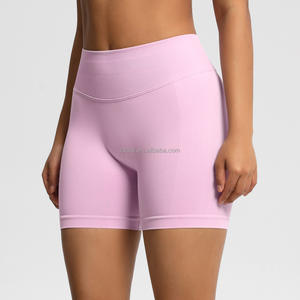 กางเกงโยคะแบบรัดรูปเอวสูง ดีไซน์ไร้ตะเข็บ สำหรับวิ่ง ออกกำลังกาย แห้งเร็ว ระบายอากาศได้ดี ผลิตจากผ้าสแปนเด็กซ์/ไนลอน พิมพ์ลาย สำหรับเล่นกีฬา - Product Image 3