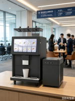 Machine à café automatique de table, machine à café intelligente à écran tactile en libre-service pour les bureaux et les lieux commerciaux