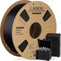 Filament PETG LANDU 1KG pour imprimante 3D, bobine de 1,75 mm, plusieurs couleurs, précision dimensionnelle +/-0,02 mm, imprimante 3D FDM, impression à 220-250°C