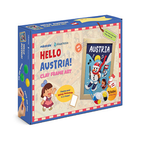 Set de Arcilla Autoendurecible de Secado al Aire para Decoración de Marcos para Niños Pequeños - 4 Colores Serie Viaje por la UE Fácil de Usar - Product Image 1