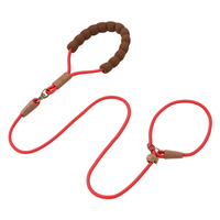 Laisse de traction confortable pour chien, qualité course, anti-explosion, avec boucle en silicone souple et verrou rotatif flexible, pour la promenade et l'entraînement du chien