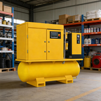 Compresseurs d'air industriels à vis 10HP 7.5KW 15KW tout-en-un 4-en-1 Compresseur d'air à vis portable avec sécheur pour découpe laser