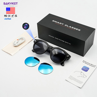Occhiali Smart AI SNT NEX con Fotocamera 8MP 4K, Registrazione Video 1080p, Traduzione AI, Occhiali da Sole Intelligenti, Disponibili negli USA