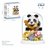 Set de Bloques de Construcción Micro de Loro Adorable, 298 Piezas, Mini Ladrillos de Diamante con Estuche de Exhibición, Juguete Creativo DIY para Escritorio y Regalo para Niños y Adultos