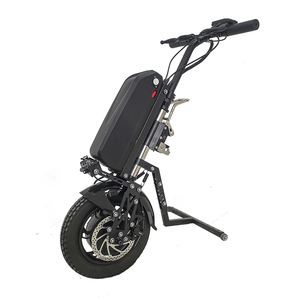 2025 Venta caliente 350W Motor sin escobillas Accesorio para silla de ruedas, <span class=keywords><strong>Kit</strong></span> de conversión de bicicleta de mano para sillas de ruedas manuales - Product Image 1