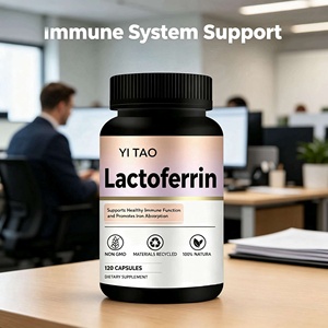 Cápsulas de Lactoferrina OEM – Apoya la Función Inmunitaria Saludable y Promueve la Absorción de Hierro, Suplemento Dietético 100% Natural, Sin OMG - Product Image 5