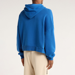 Sweat à capuche vierge personnalisé pour homme, 100 % coton, coupe classique, léger, décontracté, idéal pour la broderie - Prix bas - Product Image 5