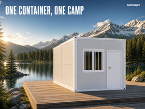 Contenedor Plegable Moderno de 20 pies, Resistente al Viento (45m/<span class=keywords><strong>s</strong></span>), para Campamentos Mineros, Dormitorios de Trabajadores, Hospitales y Talleres, Diseño Plegable en X - Product Image 2