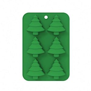 Moule en silicone géométrique bonhomme de neige de Noël pour gâteaux et savons avec emballage en sac OPP - Product Image 2