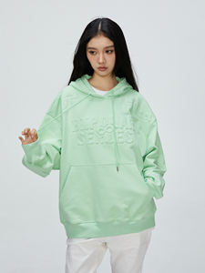 Sudaderas con Capucha para Hombre de Invierno, 100% Algodón, Gruesas, Personalizadas, con Estampado de Letras en Relieve 3D y Corte Holgado, al por Mayor - Product Image 5