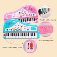37 Keys Kids Musical Piano Electronic Piano Keyboard Toy Musical Instrument Toy with Microphone for Boys Girls Over 3 Years Old