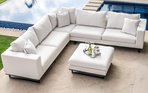 Hot Selling Classic Sectional Garden <strong>Sofa</strong> <strong>Set</strong> Metal Aluminum L-<strong>shape</strong> <strong>Sofa</strong> Couch <strong>Set</strong> <strong>All</strong> Weather Indoor Outdoor Furniture <strong>Sofas</strong> - Product Image 6