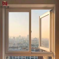 Ventana Abatible de PVC a Medida, Aislamiento Térmico, Resistente al Viento e Impermeable, Ventana Abatible de PVC para Apartamentos, Proyecto de Nueva Construcción