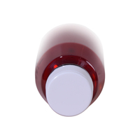 Botella de Plástico PET Roja de 120 ml, Envase para Jarabe Líquido Oral con Tapa de Rosca