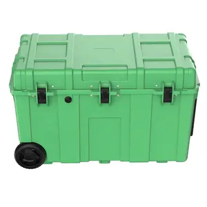 Caixa refrigeradora de grande capacidade com rodas, caixa de gelo duro para acampamento, pesca, recipiente ao ar livre, venda imperdível