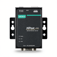 Module I/O Ethernet industriel Moxa NPort 5150, serveur de périphériques série avec ports RS232/422/485, port Ethernet 10/100M 1