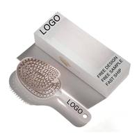 Peigne à coussin d'air en plastique auto-nettoyant étanche BLISSLIFE avec logo personnalisé, brosse de massage capillaire pour cheveux bouclés, mode féminine