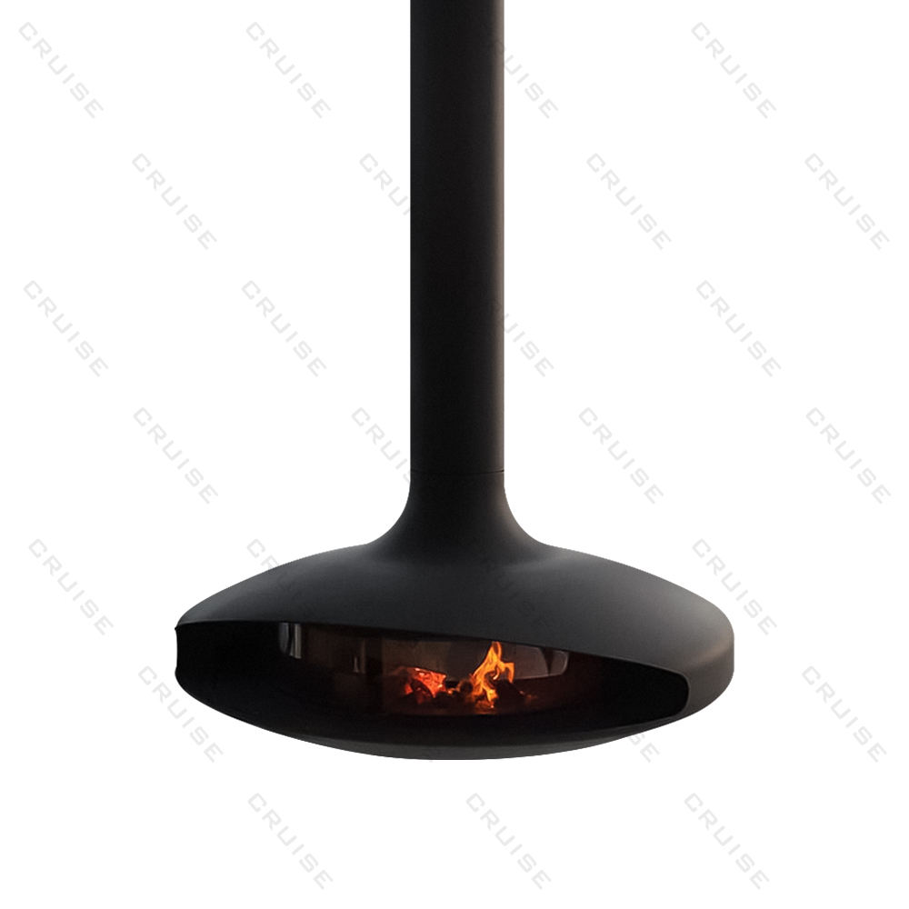 UFO-cheminée à bois avec glass-1200mm