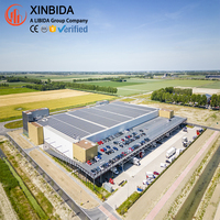 Hangar industriel en acier, grande structure préfabriquée en acier, entrepôt d'aéroport avec conception gratuite