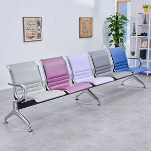 Silla de espera de alta calidad tipo banco, silla de asiento para sala de espera de aeropuerto, asiento público de PU tipo tándem para aeropuerto. - Product Image 3