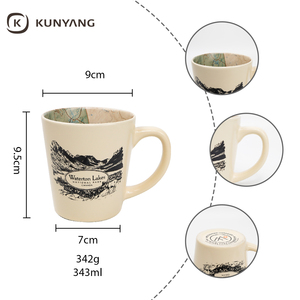 Taza de Café de Cerámica Personalizada de Fábrica, Taza de Recuerdo con Calcomanía Interior, Acabado Mate, Venta al Por Mayor - Product Image 4