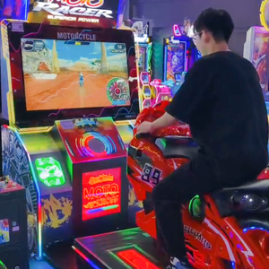 アーケードアミューズメントゲームセンター コイン式ビデオゲーム機 バイクレース運転シミュレーター - Product Image 4