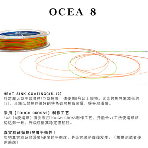 สายเบ็ด Shimano Ocea 17+ PE ขนาด 4.0 มม. ยาว 300 ม. สายถักความแข็งแรงสูง สำหรับตกปลาทะเลน้ำลึก - Product Image 5