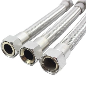 Manguera Metálica <span class=keywords><strong>Flexible</strong></span> de Acero Inoxidable 304 con Conexión de Rosca Macho a Hembra para Vapor de Alta Temperatura de Grado Industrial - Product Image 2