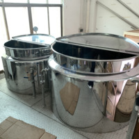 Machine de fabrication de crème pour le visage, de lotion corporelle, de lotion pour la peau et d'onguent, type fixe 1000L, homogénéisateur, mélangeur émulsifiant sous vide