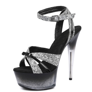 Sandalias de Plataforma con Tacón Alto de 15 cm para <span class=keywords><strong>Bailarina</strong></span> Exótica, Estilo Gladiador, para Fiesta de Despedida de Soltera, Estilo Fetiche, Sexy, para Club Nocturno - Product Image 1