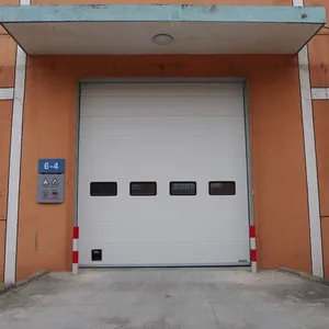 Prezzo di fabbrica Bianco Scorrevole Sollevamento Metallo Verticale Sezionale Garage Door