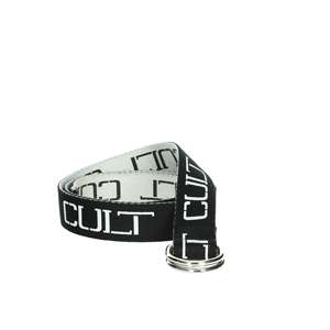 Ceinture pour homme Cult, noire, X98.101, sangle en caoutchouc avec fermeture à anneau en D, pour un usage décontracté - Product Image 3