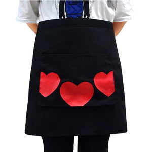 Durable Custom Fashionable Lightweight Polyester Cotton Short <b>Waist</b> <b>Apron</b> for Restaurants Catering Staff Washable Reusable Work - Product Image 2
