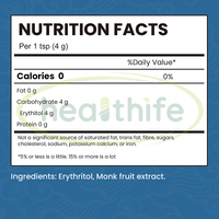 Poudre d'édulcorant Healthife à base de fruit du moine et d'érythritol – Fournisseur OEM pour marques privées