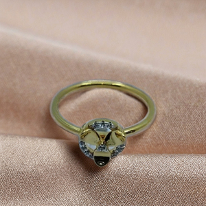 Elegant 22K Gold Diamond <b>Crown</b> <b>Ring</b> with Minimal Setting Stylish Designer Finger <b>Ring</b> for Women Modern Jewellery - Product Image 3