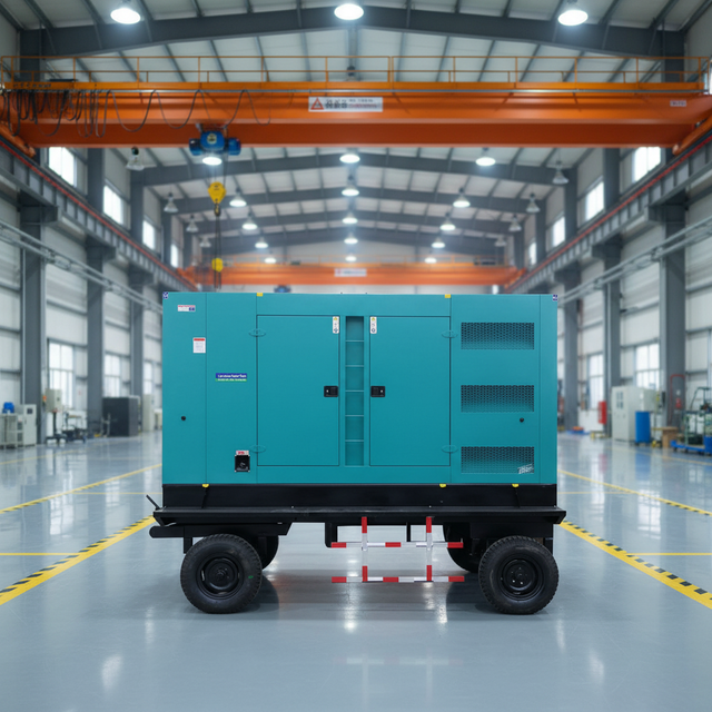 YHS 50kW 60kW 80kW 100kW High Power Movable Three Phase Super Silent Diesel Generator ATS Auto Start Customizable Power Mobile
