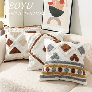 Housse de coussin personnalisable en velours brodé style bohème, 100 % coton, faite à la main, écologique, avec fermeture éclair - Product Image 4