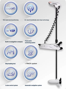 Motor fueraborda eléctrico HAIBO P70 P90 P125 de flujo superior para embarcaciones con control remoto, GPS y anclaje automático 12V 24V 36V - Product Image 6