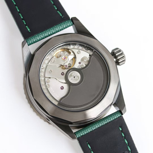 Bespoke Limited Edition Skeletonized Green Dial Silver <b>Case</b> Moonphase Complete Calendar Automatic Mechanical Gentlemen <b>Watch</b> - Product Image 4