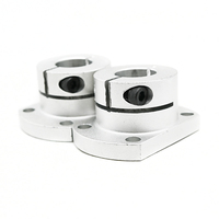 Support de guidage linéaire compact à bride en aluminium anodisé de 16 mm STHWCB16 STHWCB 16 avec siège de roulement à bride