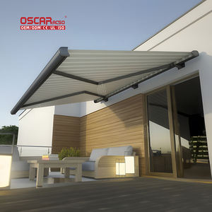 Auvent motorisé en <span class=keywords><strong>tissu</strong></span> moderne <span class=keywords><strong>pour</strong></span> patio extérieur, personnalisé à 270 degrés, fenêtre de porte de voiture, tente Rv, cassette latérale, auvent rétractable - Product Image 2