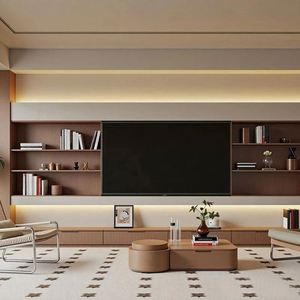 Custom-Made Contemporary Design <b>Wall</b> <b>Mounted</b> <b>TV</b> Stand Wooden Storage for Home Furniture for Living Room or Hotel/Apartment Use - Product Image 2