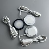 Lampe LED ronde avec prise pour imprimante 3D, kit de lampe LED 001 Bambu Lab, kit de matériel DIY, alimentation USB 5V, kit d'éclairage 3000K, veilleuse