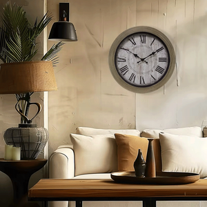 Infinity Time all'ingrosso stile retrò americano orologi da <span class=keywords><strong>parete</strong></span> da salotto 12 "in plastica quarzo romano numero decorazione orologio da <span class=keywords><strong>parete</strong></span> - Product Image 2