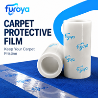 Film étirable de protection pour chantier avec barrière imperméable, structure PE durable, transparent, qualité industrielle