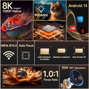 Proyector Inteligente LCD HY350MAX 2026, Éxito de Ventas, para Cine en Casa con Android 14, WiFi Rápido y Funciones Integradas Automáticas - Product Image 5