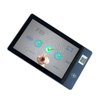 Tablette robuste avec lecteur d'empreintes digitales pour l'extérieur, 10 pouces, terminal biométrique Android 16, certifiée FBI