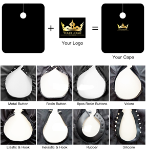 Bata de Salón Estilo Kimono Marrón Oscuro con Logotipo Personalizado, Impermeable, para Peluquería, SPA, Corte de <span class=keywords><strong>Cabello</strong></span>, Barbería - Product Image 3